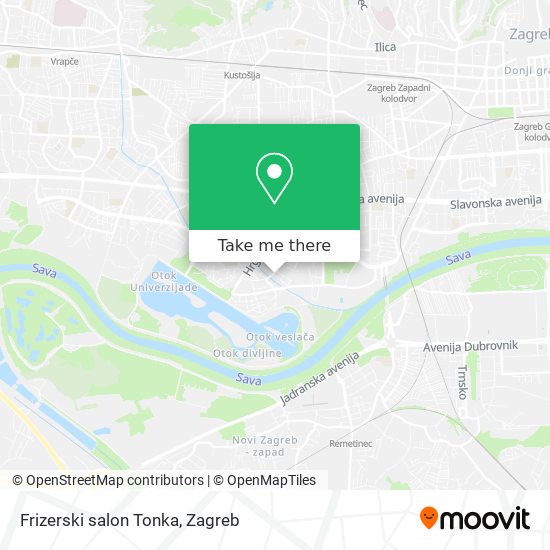 Frizerski salon Tonka map