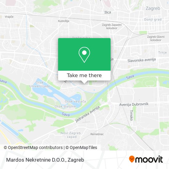 Mardos Nekretnine D.O.O. map