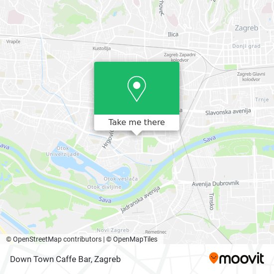 Down Town Caffe Bar map