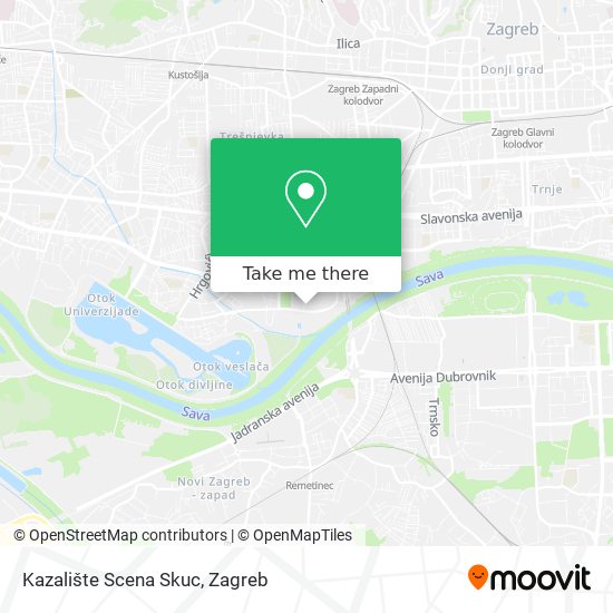 Kazalište Scena Skuc map