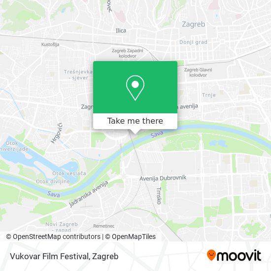 Vukovar Film Festival map