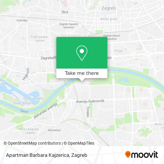 Apartman Barbara Kajzerica map