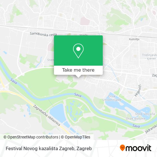 Festival Novog kazališta Zagreb map