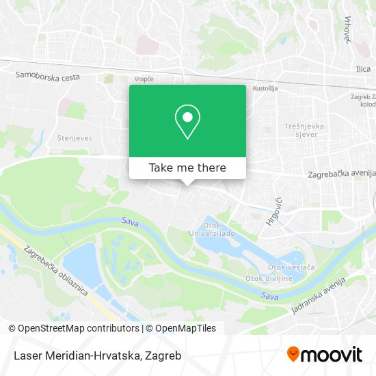 Laser Meridian-Hrvatska map