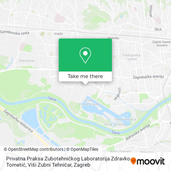 Privatna Praksa Zubotehničkog Laboratorija Zdravko Tometić, Viši Zubni Tehničar map