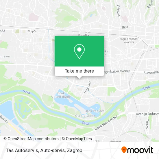Tas Autoservis, Auto-servis map