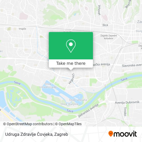 Udruga Zdravlje Čovjeka map