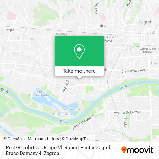 Punt-Art obrt za Usluge Vl. Robert Puntar Zagreb Brace Domany 4 map