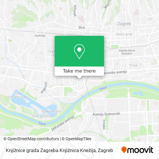 Knjižnice grada Zagreba Knjižnica Knežija map