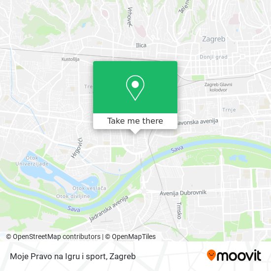 Moje Pravo na Igru i sport map