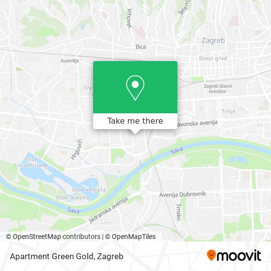 Apartment Green Gold map