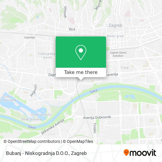 Bubanj - Niskogradnja D.O.O. map