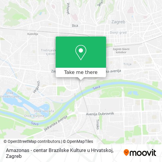 Amazonas - centar Brazilske Kulture u Hrvatskoj map