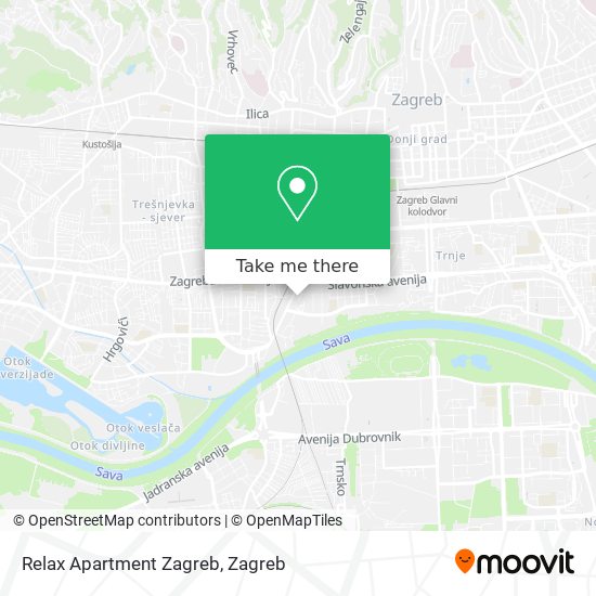 Relax Apartment Zagreb map
