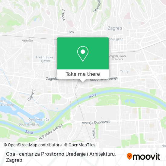 Cpa - centar za Prostorno Uređenje i Arhitekturu map