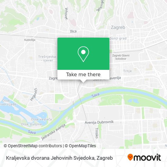 Kraljevska dvorana Jehovinih Svjedoka map