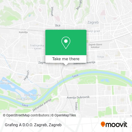 Grafing A D.O.O. Zagreb map