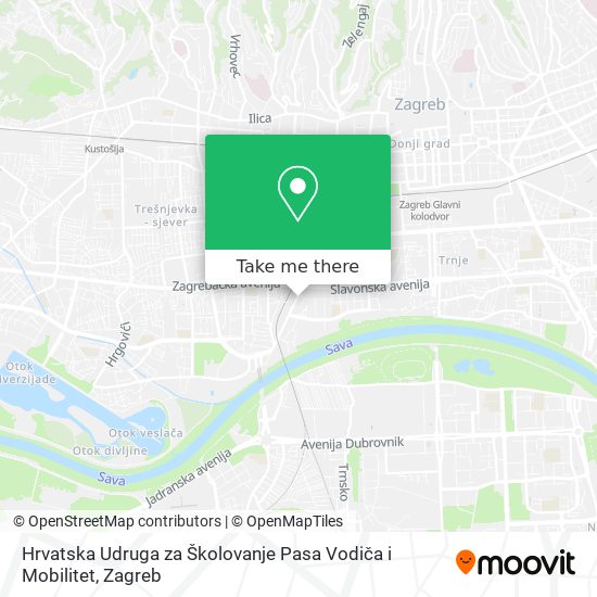 Hrvatska Udruga za Školovanje Pasa Vodiča i Mobilitet map