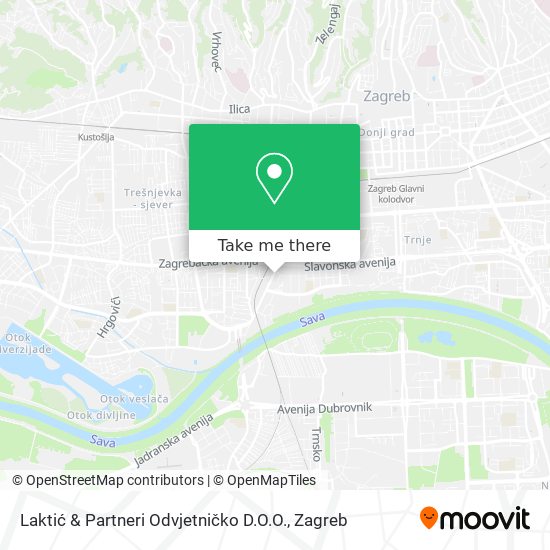 Laktić & Partneri Odvjetničko D.O.O. map