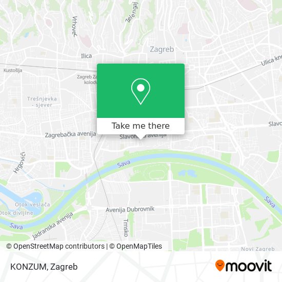 KONZUM map