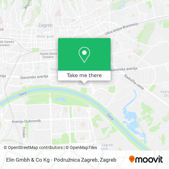 Elin Gmbh & Co Kg - Podružnica Zagreb map