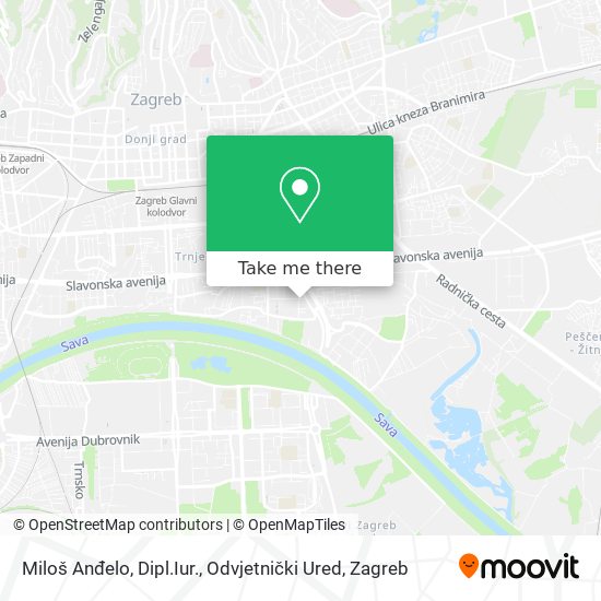 Miloš Anđelo, Dipl.Iur., Odvjetnički Ured map