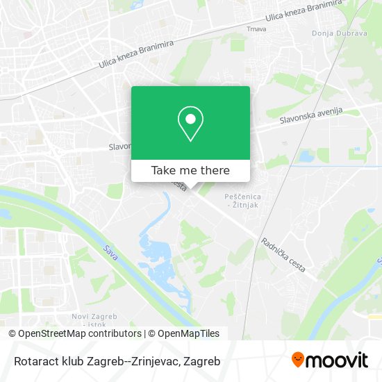 Rotaract klub Zagreb--Zrinjevac map