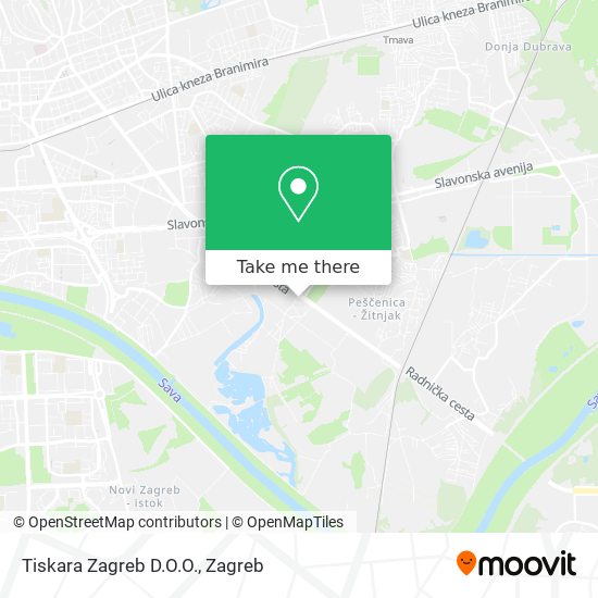 Tiskara Zagreb D.O.O. map