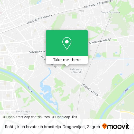 Roštilj klub hrvatskih branitelja 'Dragovoljac' map