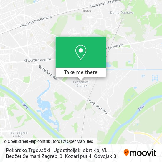 Pekarsko Trgovački i Ugostiteljski obrt Kaj Vl. Bedžet Selmani Zagreb, 3. Kozari put 4. Odvojak 8 map