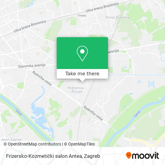 Frizersko-Kozmetički salon Antea map