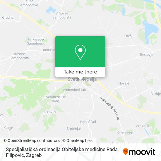Specijalistička ordinacija Obiteljske medicine Rada Filipović map