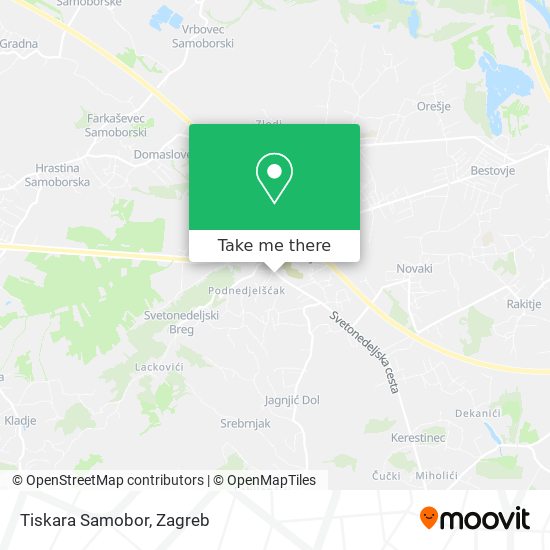 Tiskara Samobor map