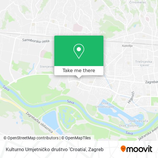 Kulturno Umjetničko društvo 'Croatia' map