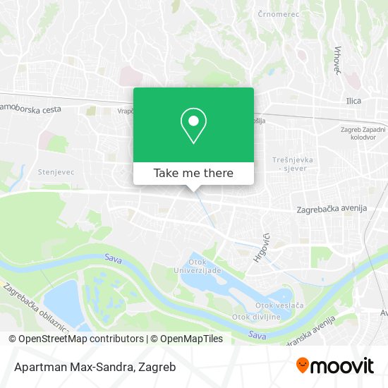 Apartman Max-Sandra map