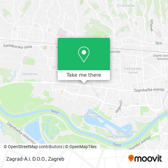 Zagrad-A.i. D.O.O. map