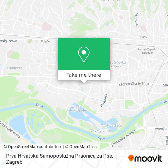 Prva Hrvatska Samoposlužna Praonica za Pse map