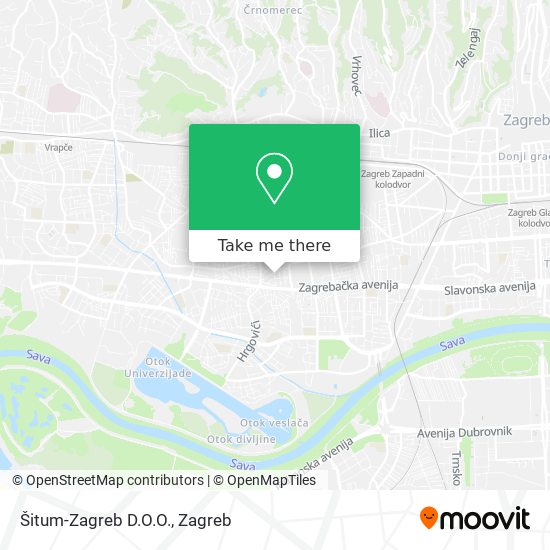 Šitum-Zagreb D.O.O. map