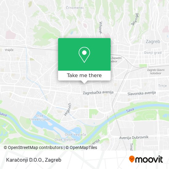Karačonji D.O.O. map