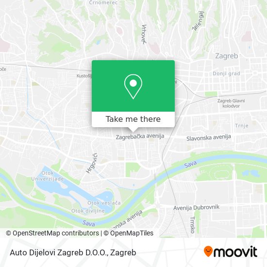 Auto Dijelovi Zagreb D.O.O. map