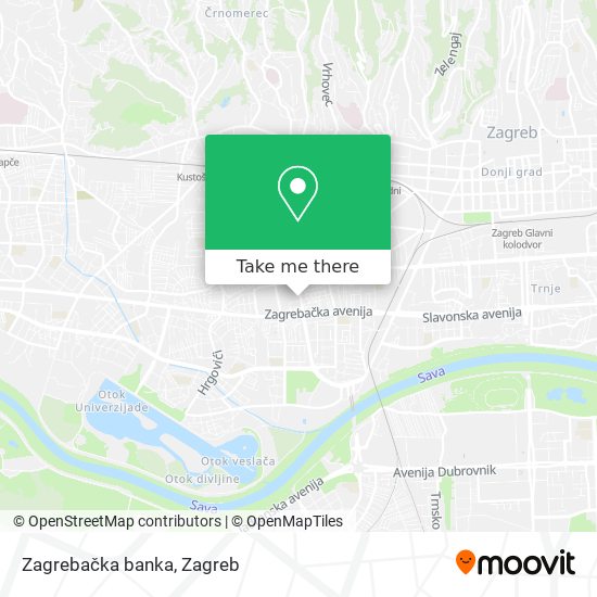 Zagrebačka banka map