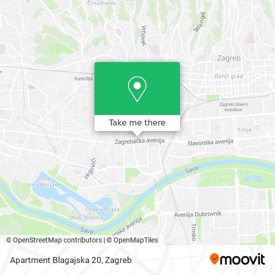 Apartment Blagajska 20 map