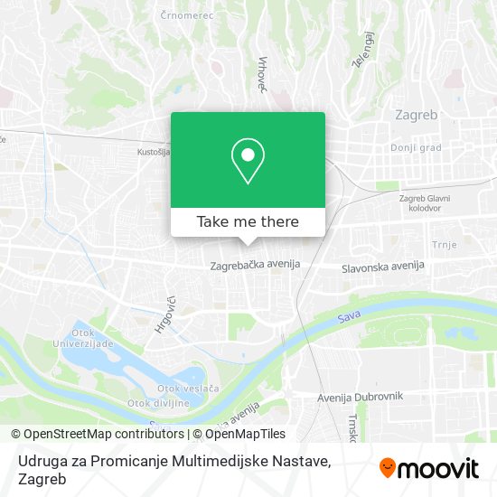 Udruga za Promicanje Multimedijske Nastave map