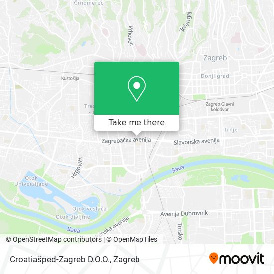 Croatiašped-Zagreb D.O.O. map
