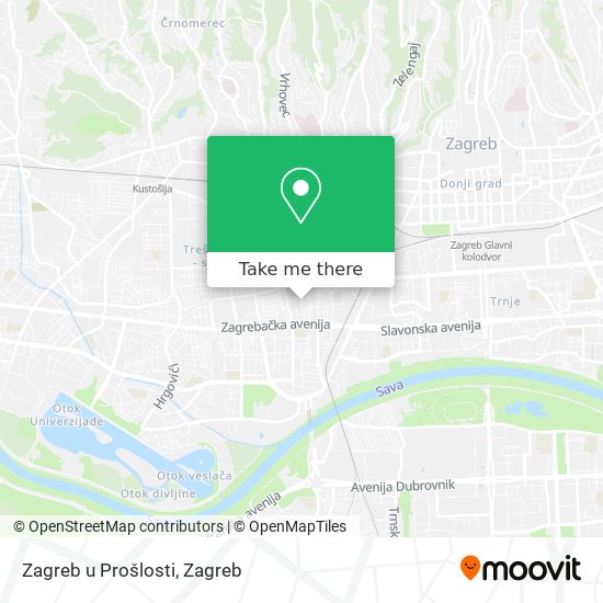 Zagreb u Prošlosti map