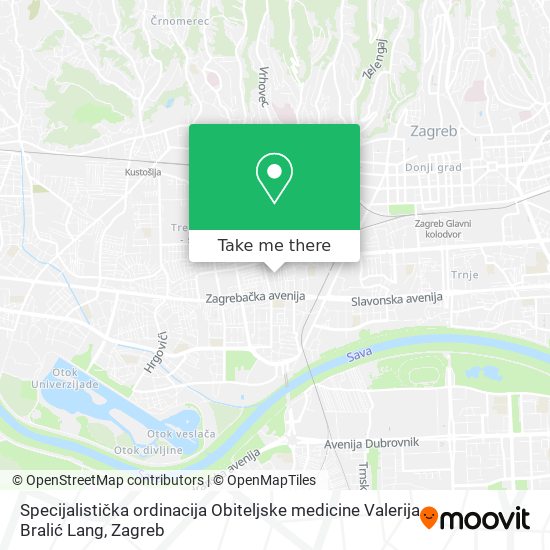 Specijalistička ordinacija Obiteljske medicine Valerija Bralić Lang map