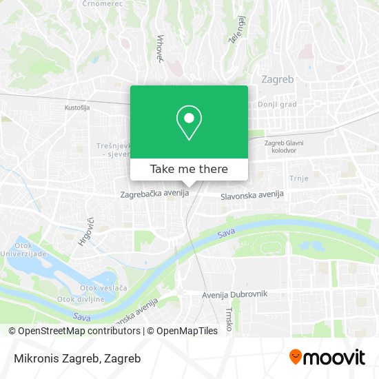 Mikronis Zagreb map