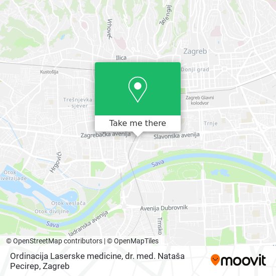 Ordinacija Laserske medicine, dr. med. Nataša Pecirep map