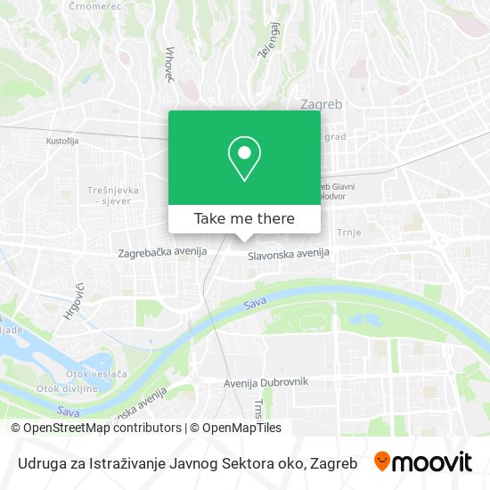 Udruga za Istraživanje Javnog Sektora oko map