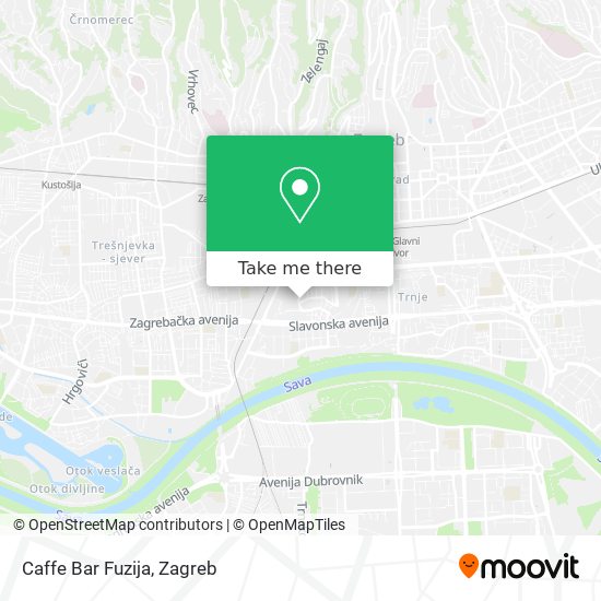 Caffe Bar Fuzija map